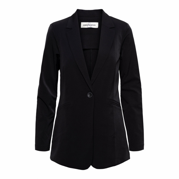 &Co - Zwart Blazer basic Zwart 3XL - Maat 3XL