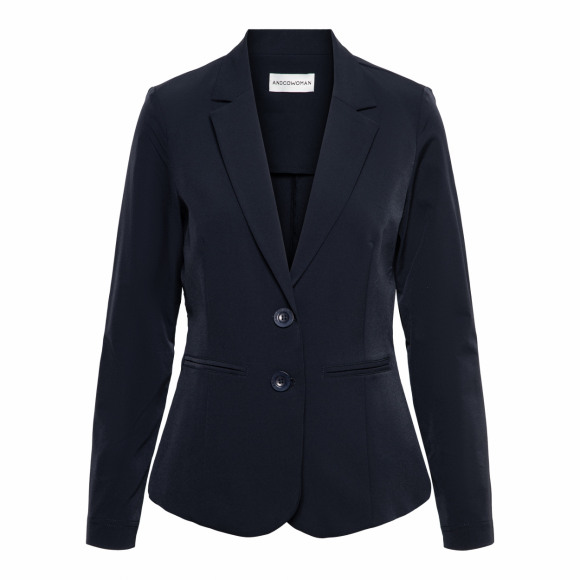 &Co - Blauw Blazer travel Blauw S - Maat S