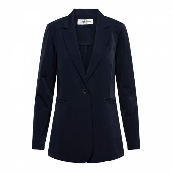 &Co - Blauw Blazer long travel Blauw 3XL - Maat 3XL