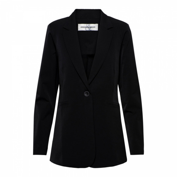 &Co - Zwart Blazer long travel Zwart L - Maat L