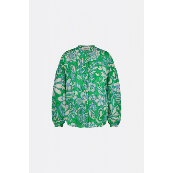 Fabienne Chapot - Groen Blouse oversized bloem Groen 42 - Maat 42