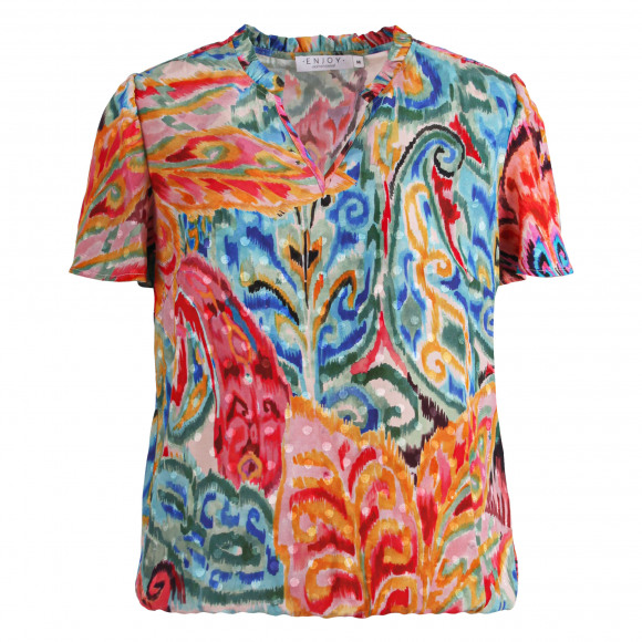 Enjoy - Multicolor Blouson km aop Multicolor M - Maat M