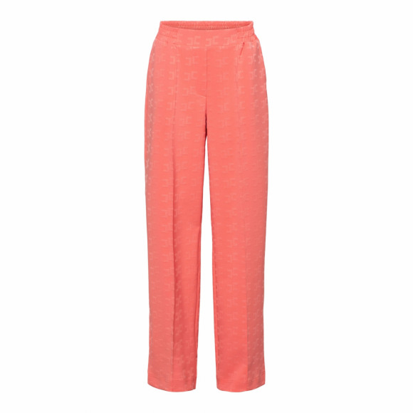 &Co - Oranje Broek comfort jacquard Oranje S - Maat S