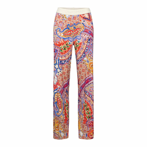 &Co - Beige Broek paisley Beige XXL