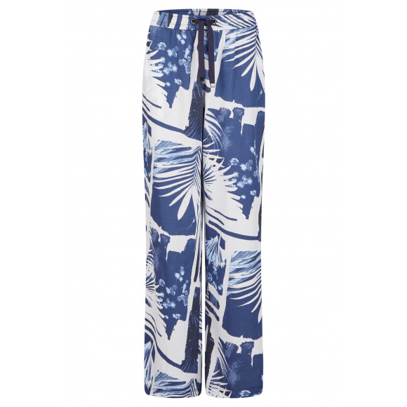 Le Comte - Blauw Broek print Blauw 40 - Maat 40