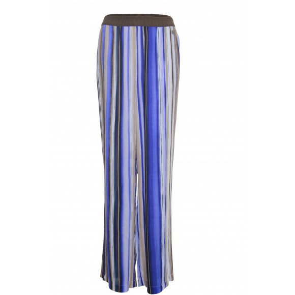 Another Woman - Blauw Broek wide leg Blauw 42 - Maat 42