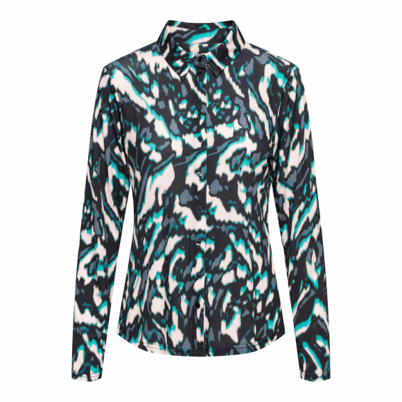 &Co - Groen Blouse print Groen L - Maat L