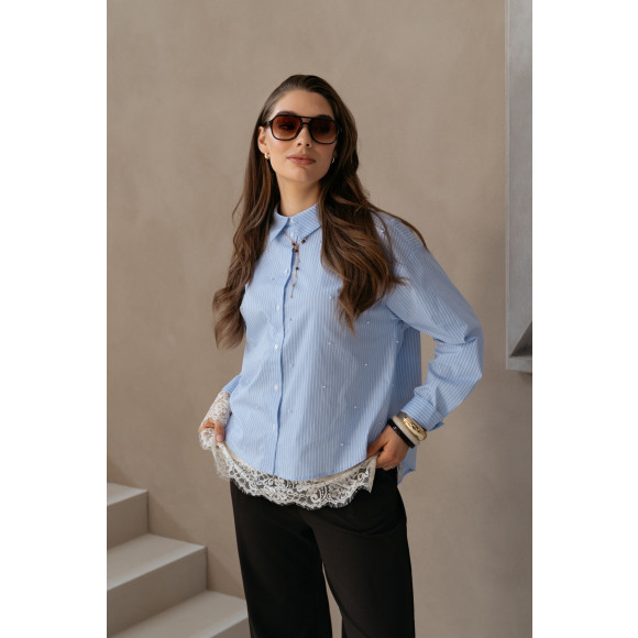 &Co - Blauw | Dames | Blouse | Blauw | 3XL | regular | Kamst mode