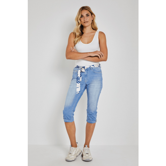 Para Mi - Blauw Capri daily denim Blauw 40 - Maat 40