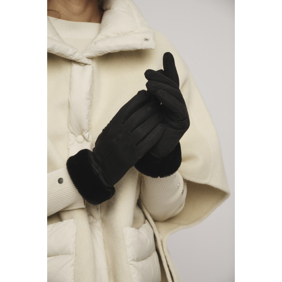 Rino & Pelle - Zwart Handschoenen suedine Zwart 99
