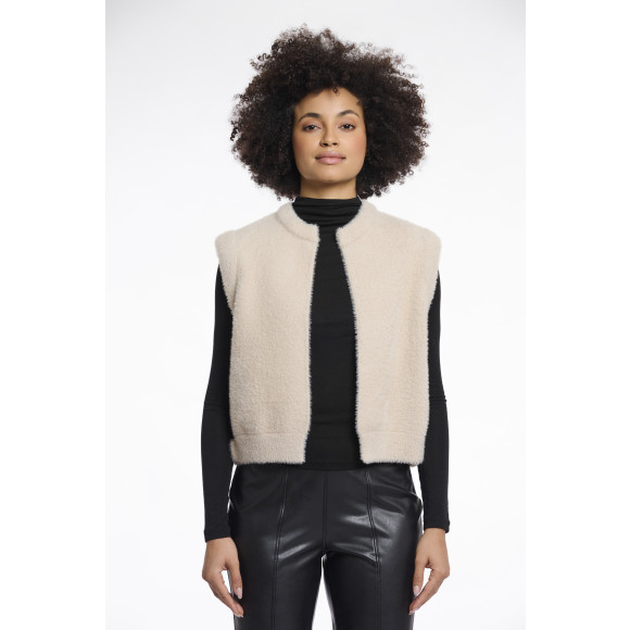 Rino & Pelle - Beige | Dames | Gilet | Beige | XL | regular | Kamst mode