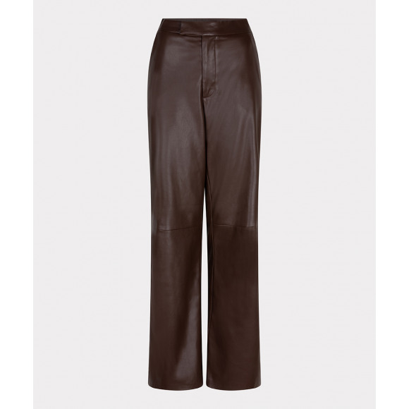 Esqualo - Bruin Broek leatherlook Bruin 46