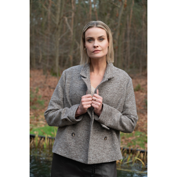 Maicazz - Bruin | Dames | Blazer | Bruin | 46 | regular | Kamst mode