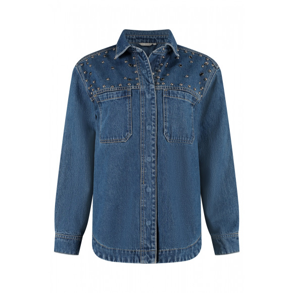 Florez - D.Denim | Dames | Blouse | D.Denim | L | regular | Kamst mode