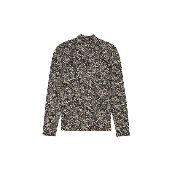 GARCIA Dames T-shirt Zwart - Maat XS