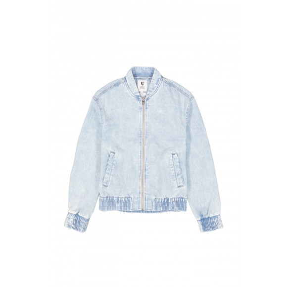 Garcia - Blauw Jeans bomberjasje Blauw M
