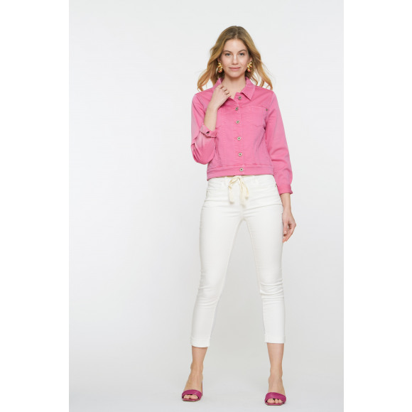 Geisha - Wit | unisex | Jeans | Wit | L | regular | Kamst mode