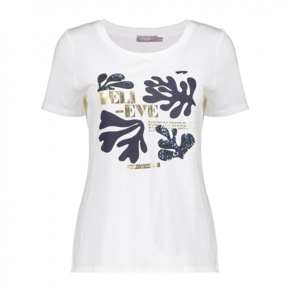T-shirt Believe - Off-white - S