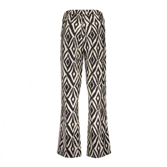 Geisha Broek Broek Met Azteeks Patroon 51237 20 Black/sand Dames Maat - L