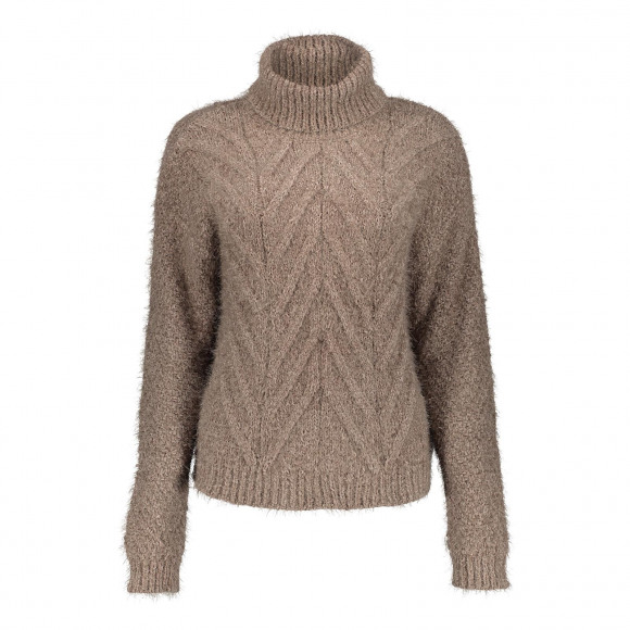 Geisha - Taupe Pullover kabel taupe XS - Maat XS