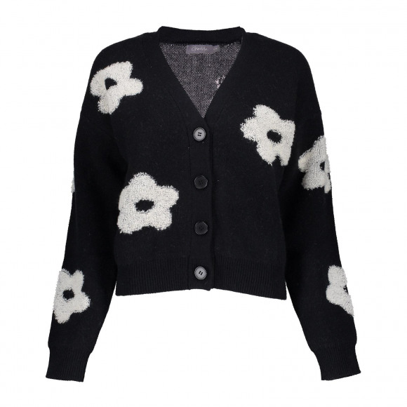 Geisha Vest Vest Met Bloemen 44506 10 000999 Black/off White Dames Maat - 3XL