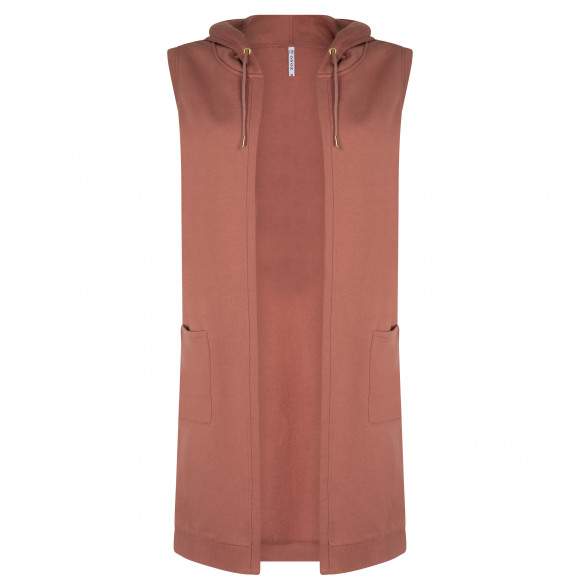 Zoso - Roze Gilet lang cap Roze S - Maat S