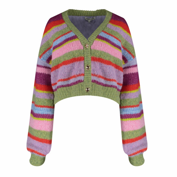 Harper & Yve - Groen Vest streep Groen XL - Maat XL