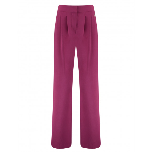 Harper & Yve - Paars Pantalon bandplooi Paars XS - Maat XS