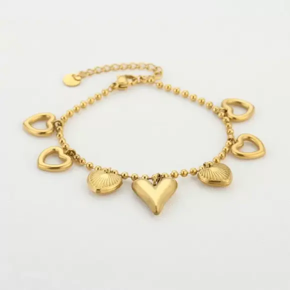 Sunset Fashion - Geel Armband beldels Geel One Size