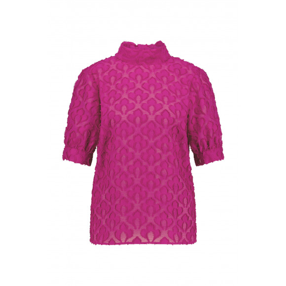 Studio Anneloes - Roze Jacquard top Roze XXL - Maat XXL