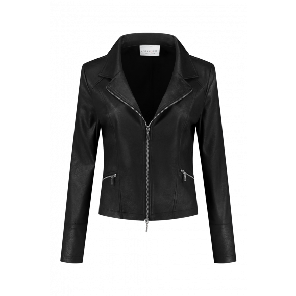 Helena Hart - Zwart Biker jasje Zwart XL - Maat XL