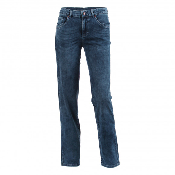 Enjoy - Blauw Jeans 5 pockets straight leg Blauw 36 - Maat 36