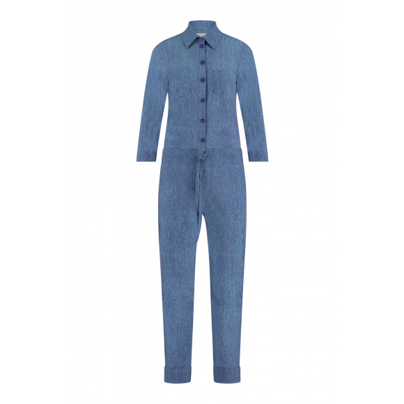 Studio Anneloes - Blauw Jeans jumpsuit Blauw XL - Maat XL