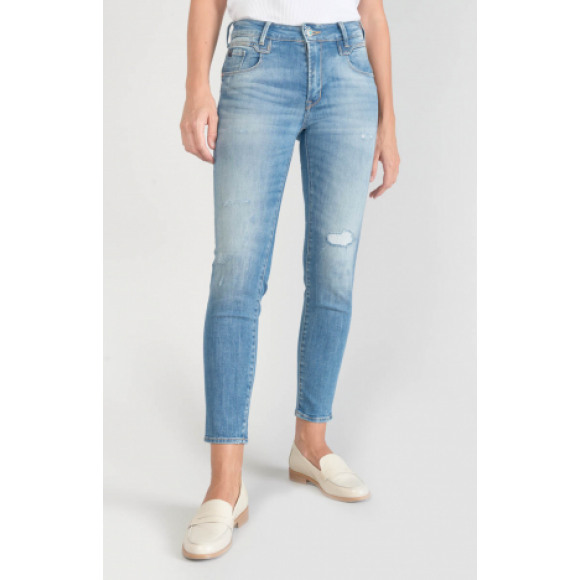 Le temps des cerises - Blauw Jeans skinny destroyed Blauw 27 - Maat 27