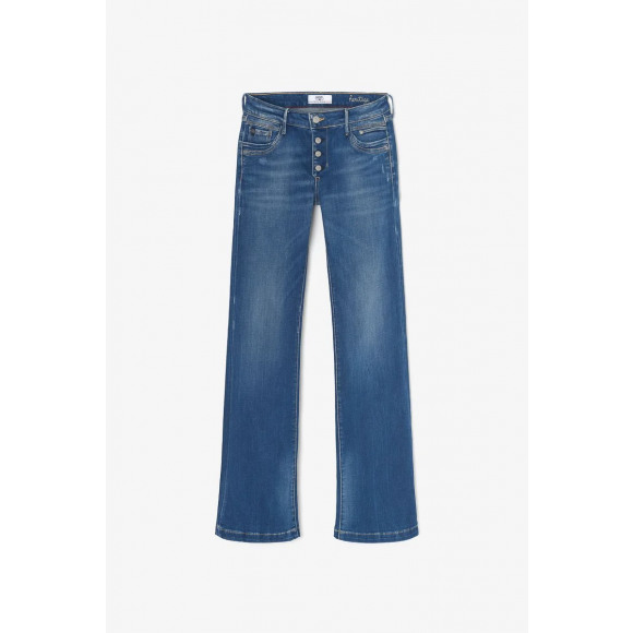 Le temps des cerises - Blauw Jeans wide leg knoopjes Blauw 34 - Maat 34