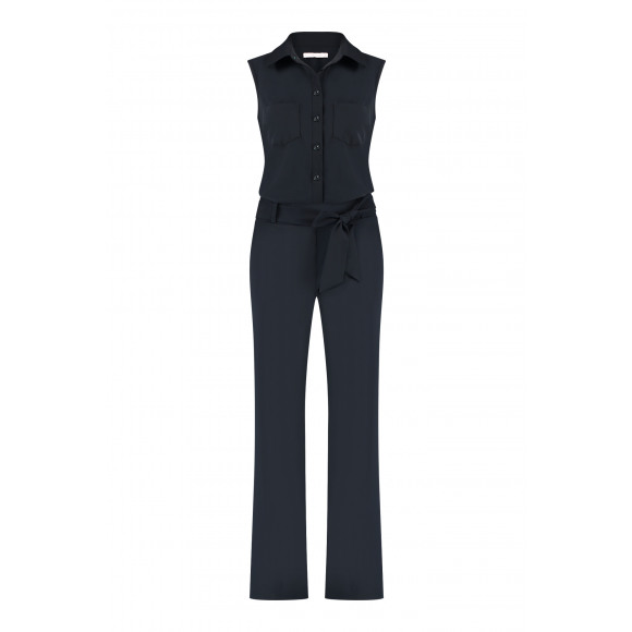 Studio Anneloes - Zwart Jumpsuit sls Zwart XXL - Maat XXL