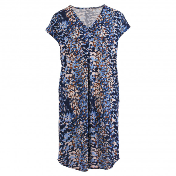 Enjoy - Blauw Jurk aop zak Blauw S - Maat S