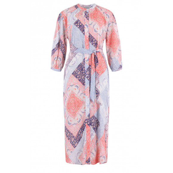 Anna Blue - Blauw Jurk halflang Blauw S - Maat S