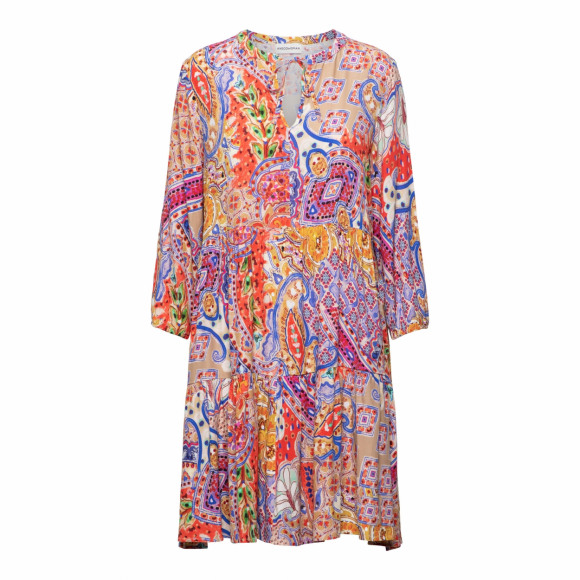 &Co - Zand Jurk paisley Zand L - Maat L