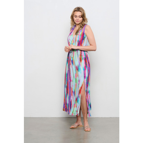 &Co - Multicolor Jurk tie dye Multicolor S - Maat S