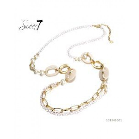 Sweet 7 - Goud Ketting Goud One Size - Maat One Size