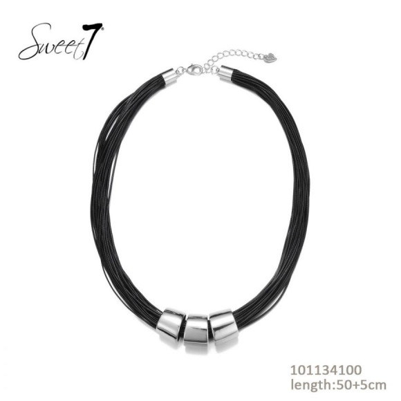 Sweet 7 - Zwart Ketting kort Zwart One Size - Maat One Size