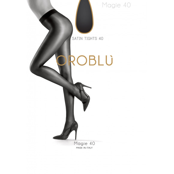 Oroblu - Zwart Magie 40 Panty Zwart 42-44 - Maat 42-44