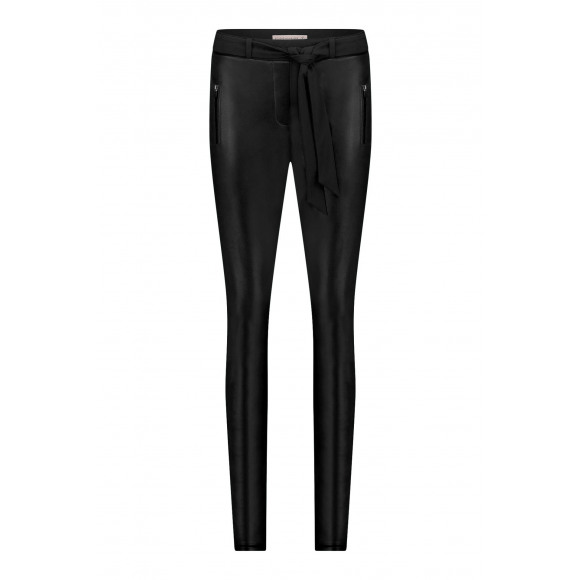 Studio Anneloes - Zwart Margot leather trousers Zwart XXL - Maat XXL