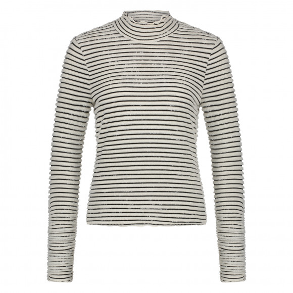 Nukus - Wit Top streep harig Wit 4XL