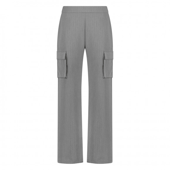 Nukus - Grijs Pantalon pinstripe cargo Grijs XS - Maat XS