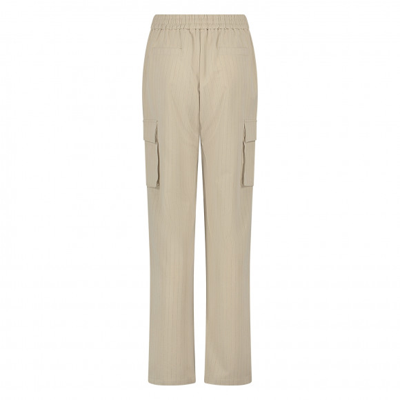 Nukus - Zand Pantalon pinstripe cargo Zand S - Maat S