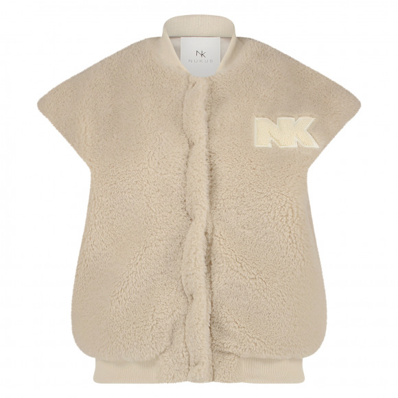 Nukus - Zand Gilet teddy bomber Zand S - Maat S