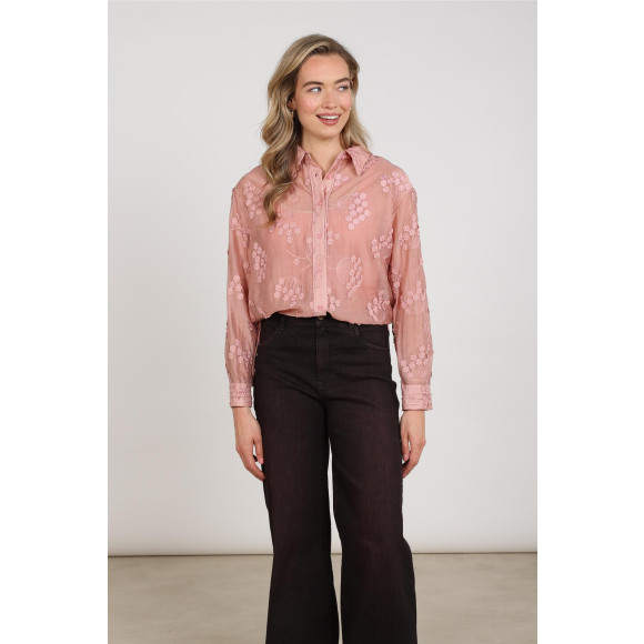 Nukus - Roze | Blouse | Dames |Roze | Kamst mode
