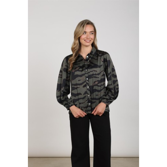 Nukus - Zwart | Blouse | Dames |Zwart | Kamst mode